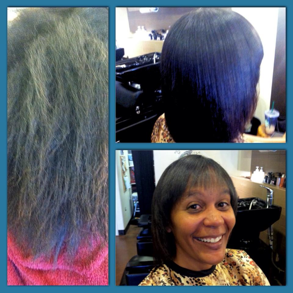 Actual Hair In The City client transformation: Color correction